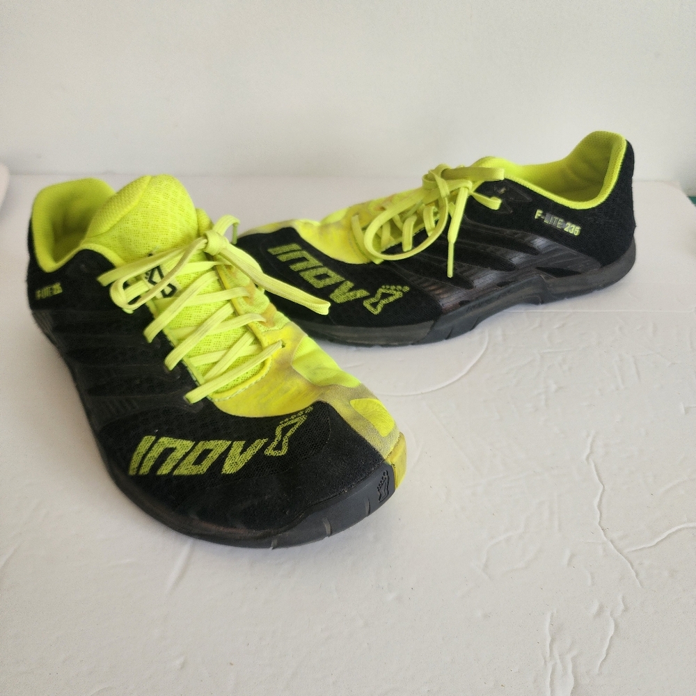 Inov-8 Yellow and Black Athletic Shoes